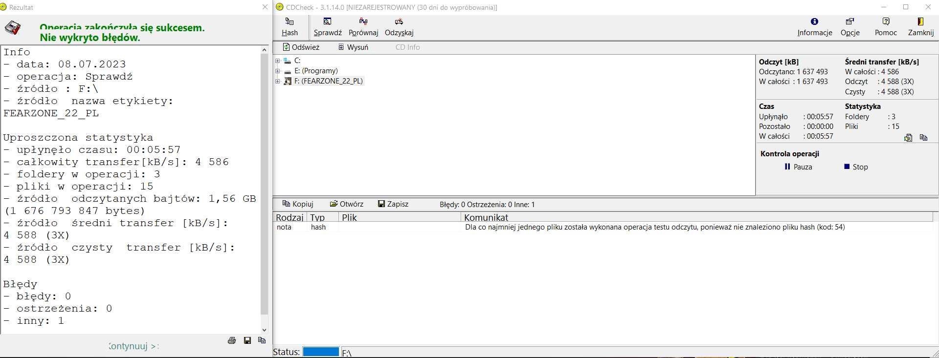 FearZone: Strefa 22 PC DVD PL