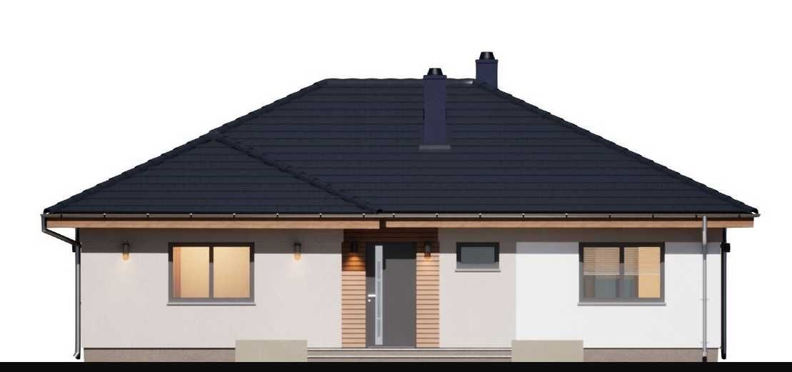 Dom jednorodzinny parterowy 104,3 m2  Grzmucin, Gózd, Nowy Projekt