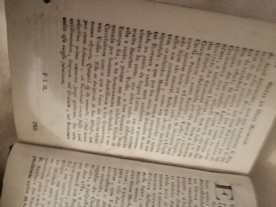Livro "NOVO METHODO Da Grammatica Latina"
