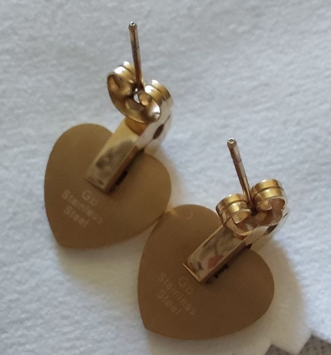 Colar e Brincos "Coração c/ Brilhantes"