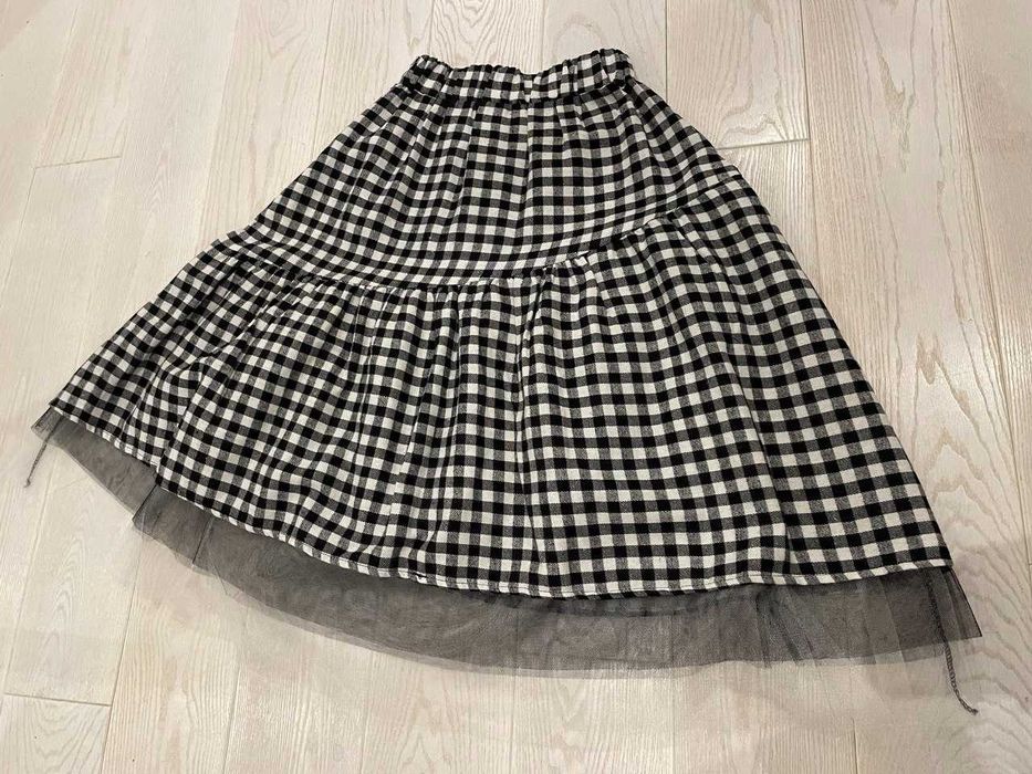 Спідниця міді, з фатином