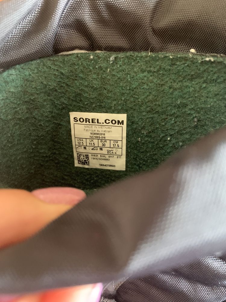 Сноубутсы, ботинки зимние на мальчика Sorel