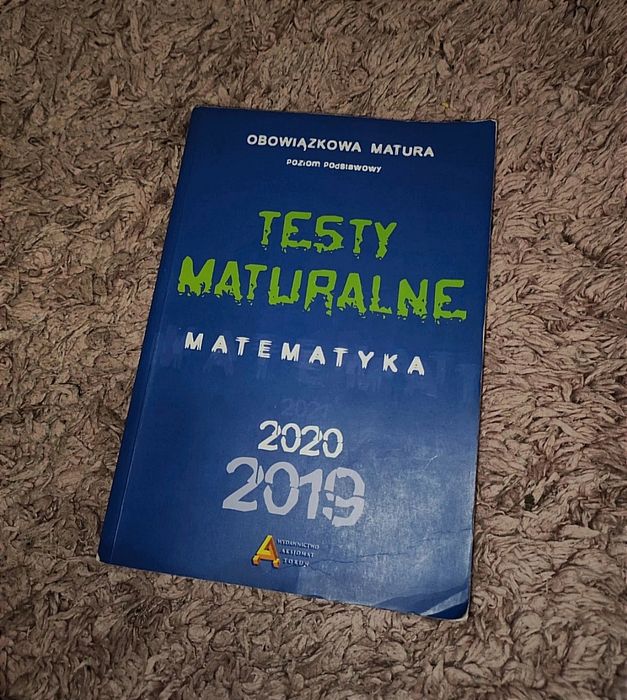 Testy maturalne z matematyki
W niektórych miejscach odpowiedzi pisane