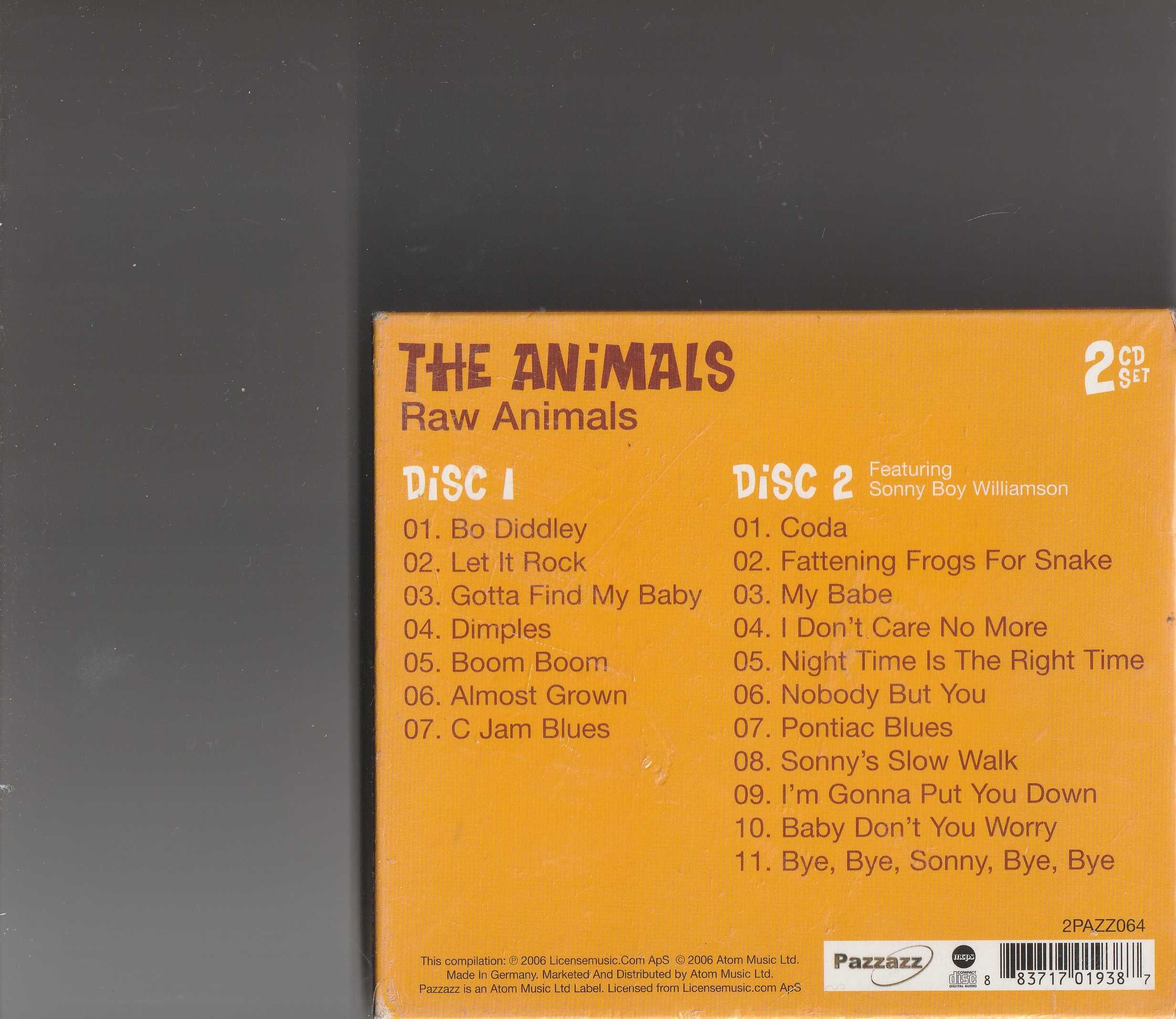 The Animals Raw Animals CD