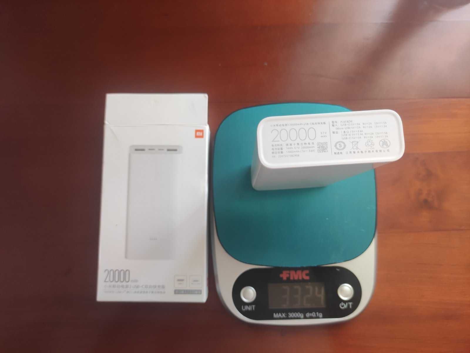 Xiaomi Mi Power Bank 3 20000mAh Dual USB Fast Charge 18W White