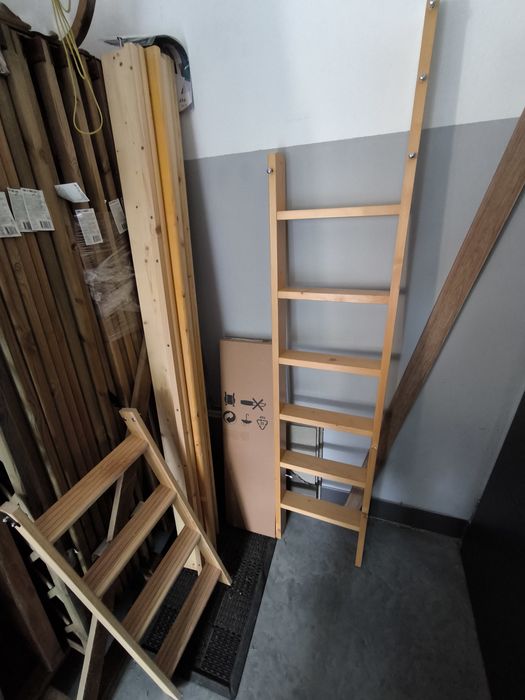 Łóżko dziecięce drewniane piętrowe antresola STAN BDB