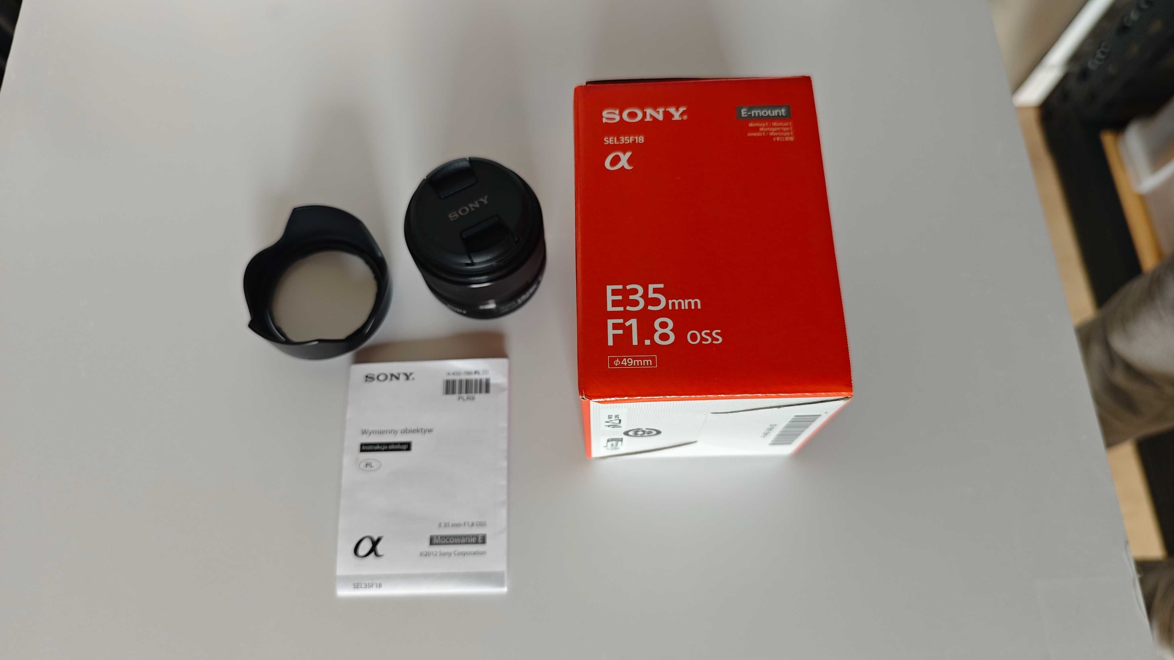 Obiektyw Sony E 35 mm f1.8 OSS (SEL35F18) APS-C