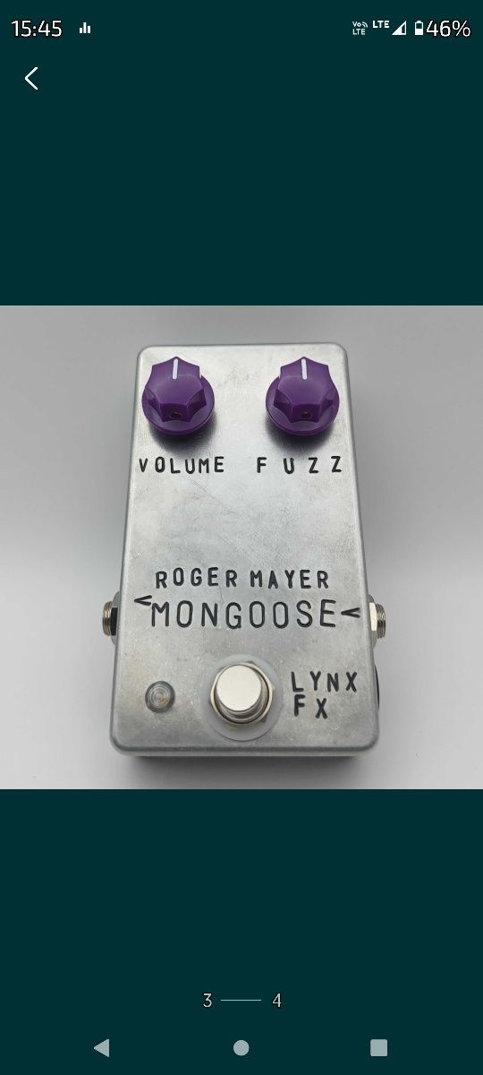 Fuzz Roger Mayer Mongoose kopia przester efekt gitarowy Aerosmith U2