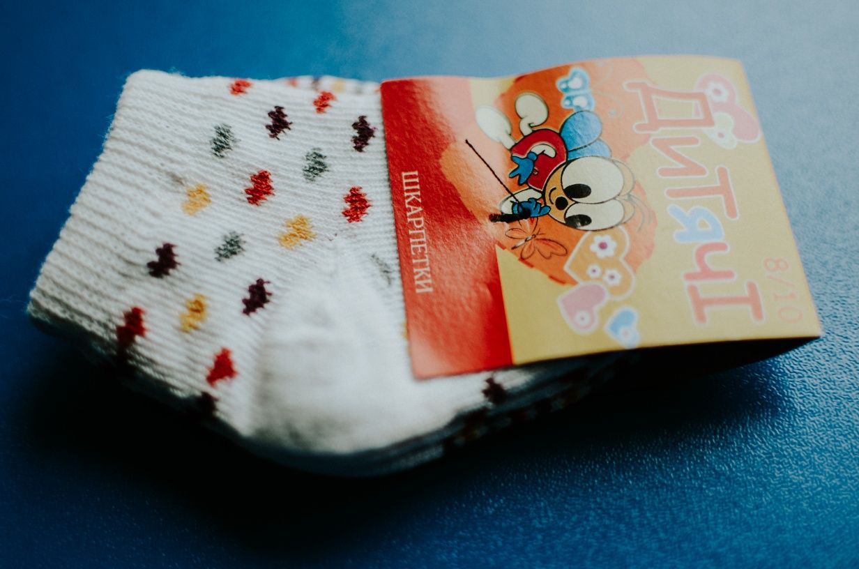 Шкарпетки дитячі бавовняні, комплект