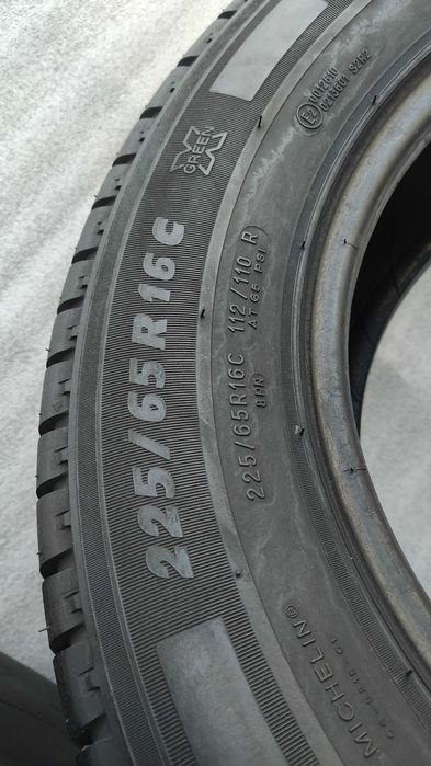 Opony Letnie 225/65/16C Michelin 2szt 8,5mm