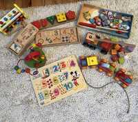 Деревʼяні іграшки розумний лис, cubika, кубіка, mothercare, elc