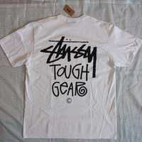 Oryginalna koszulka Stussy Tough Gear L biały