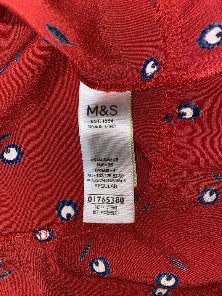 Червона віскозна сукня M&S, ідеальний стан