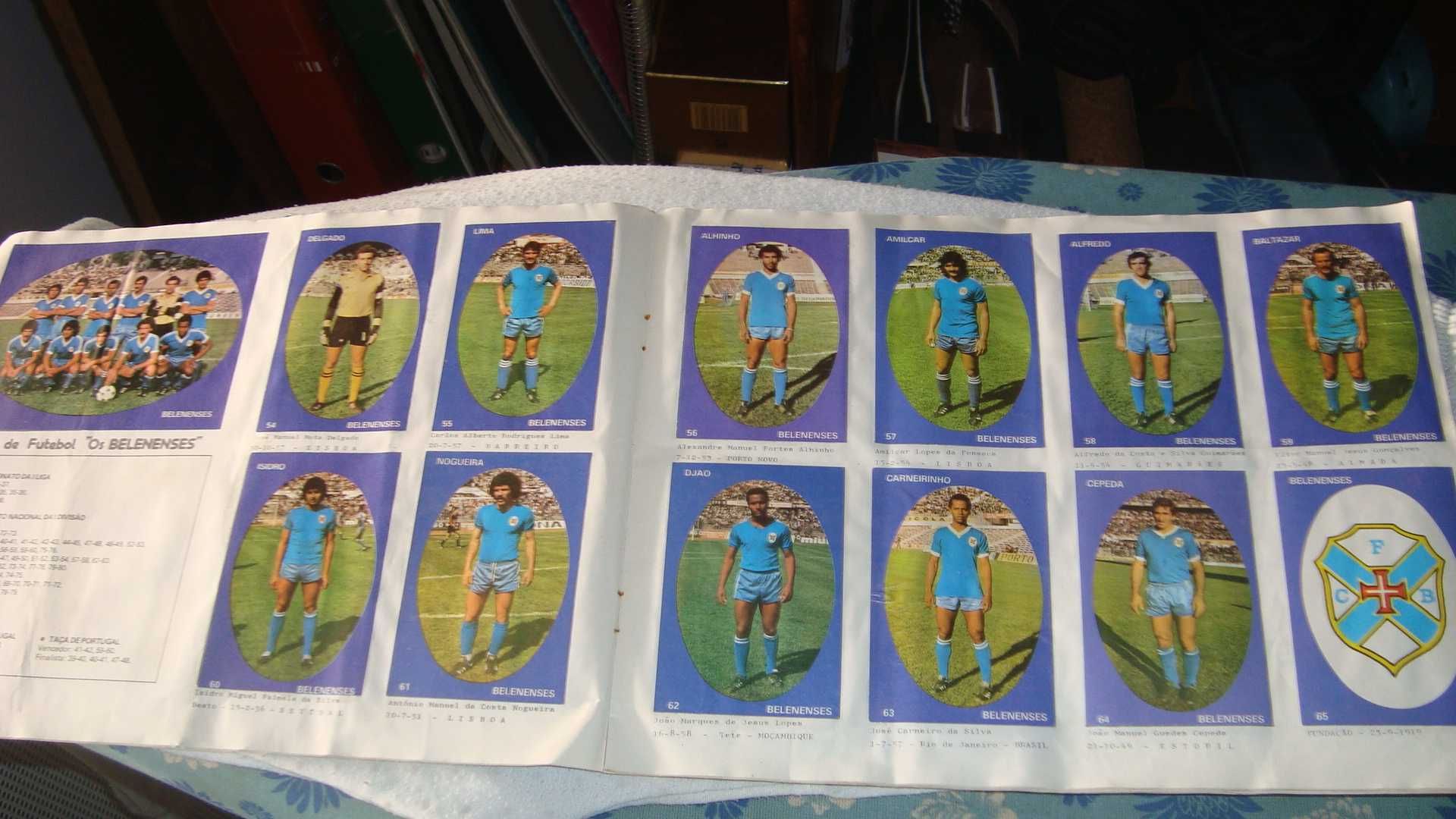 coleçao de cromos de futebol antiga