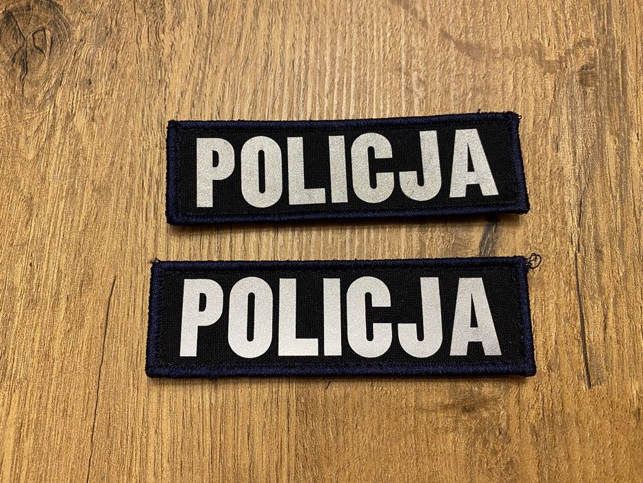Naszywki z rzepem Policja granatowe