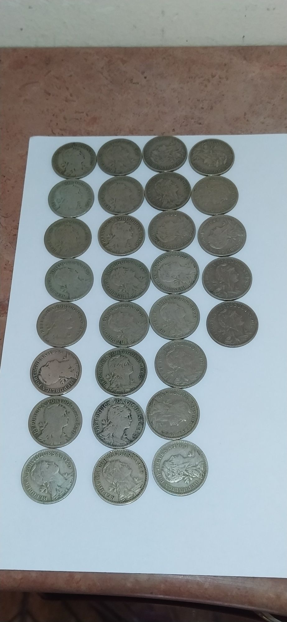 Coleção de moedas 50 centavos alpaca