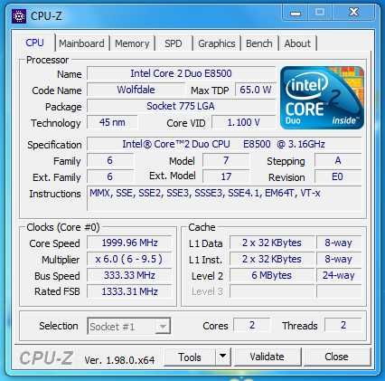 Computador HP Compaq Core2Duo E8500 3.16GHz