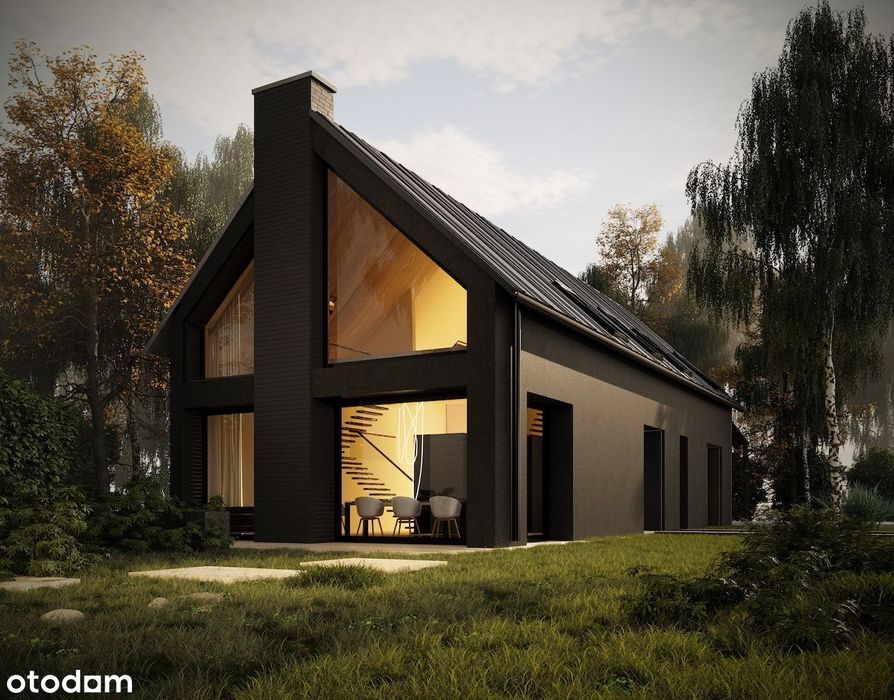 Dom Pasywny z widokiem na las obok Mińska Mazowieckiego