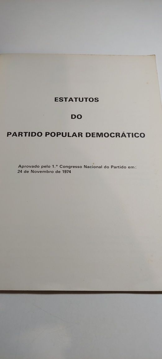 PPD, Partido Popular Democrático - Estatutos