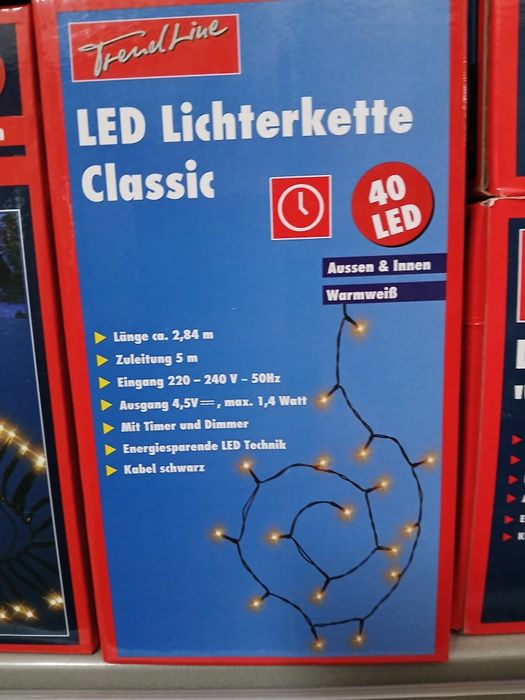 Lampki  bozonarodzeniowe 40led
