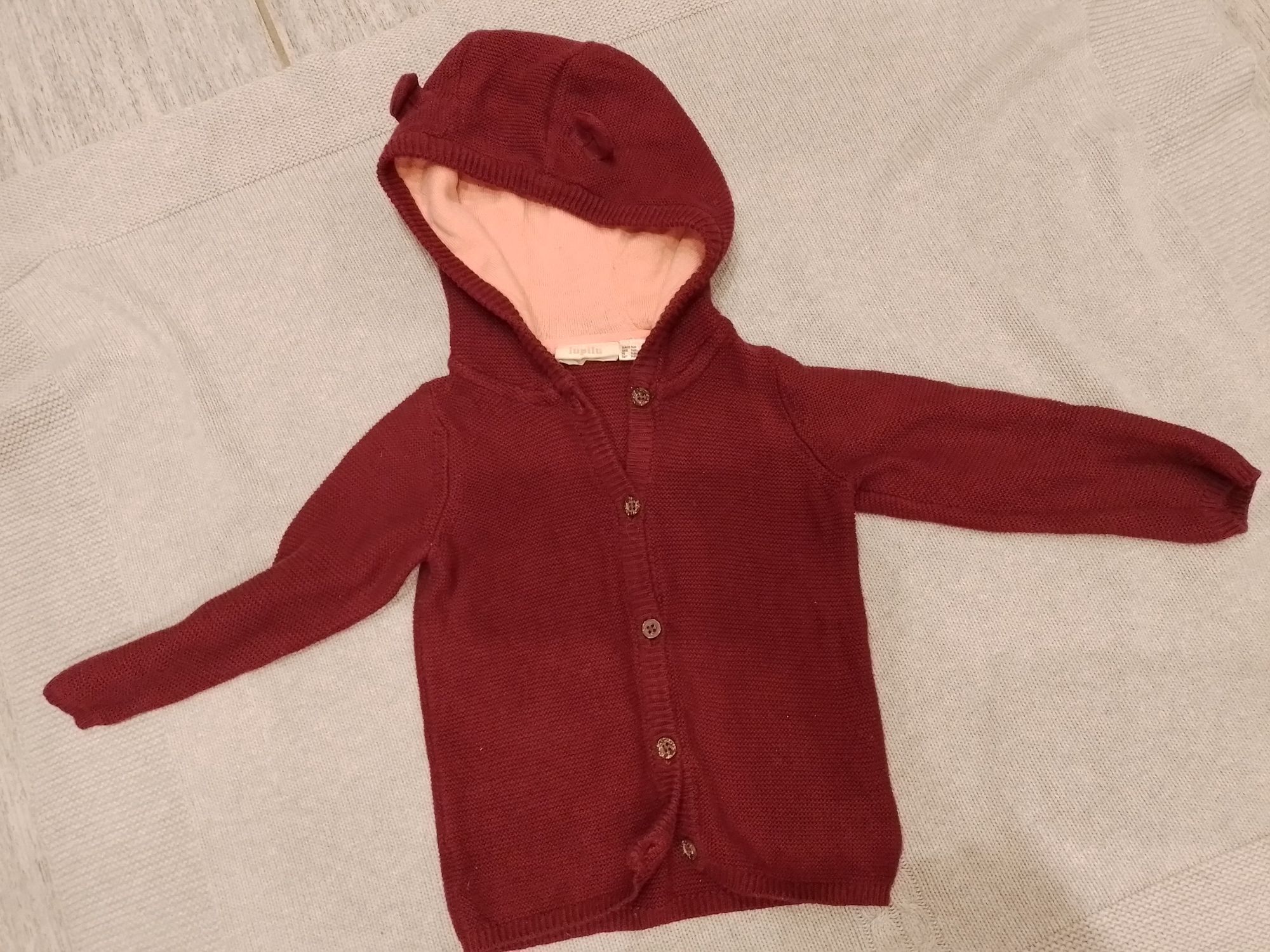Sweterek bluza uszka r 80