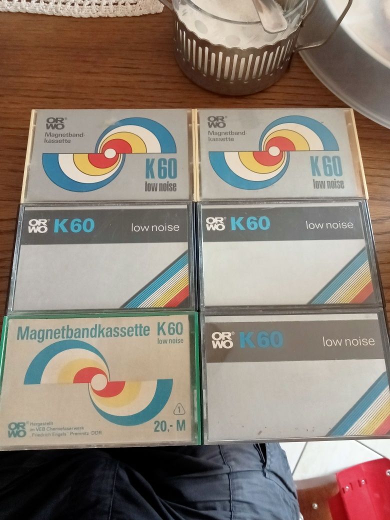 Kassettenbox DDR ORWO kasety mc 9szt