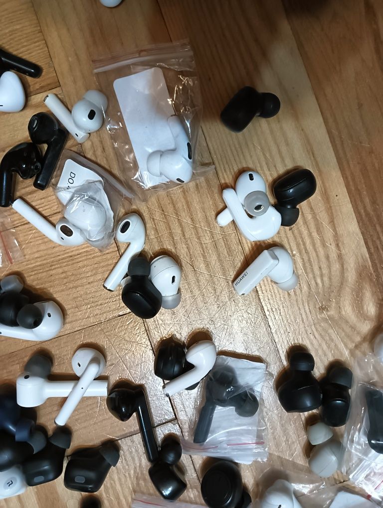 Mix elektroniki słuchawki 80 sztuk