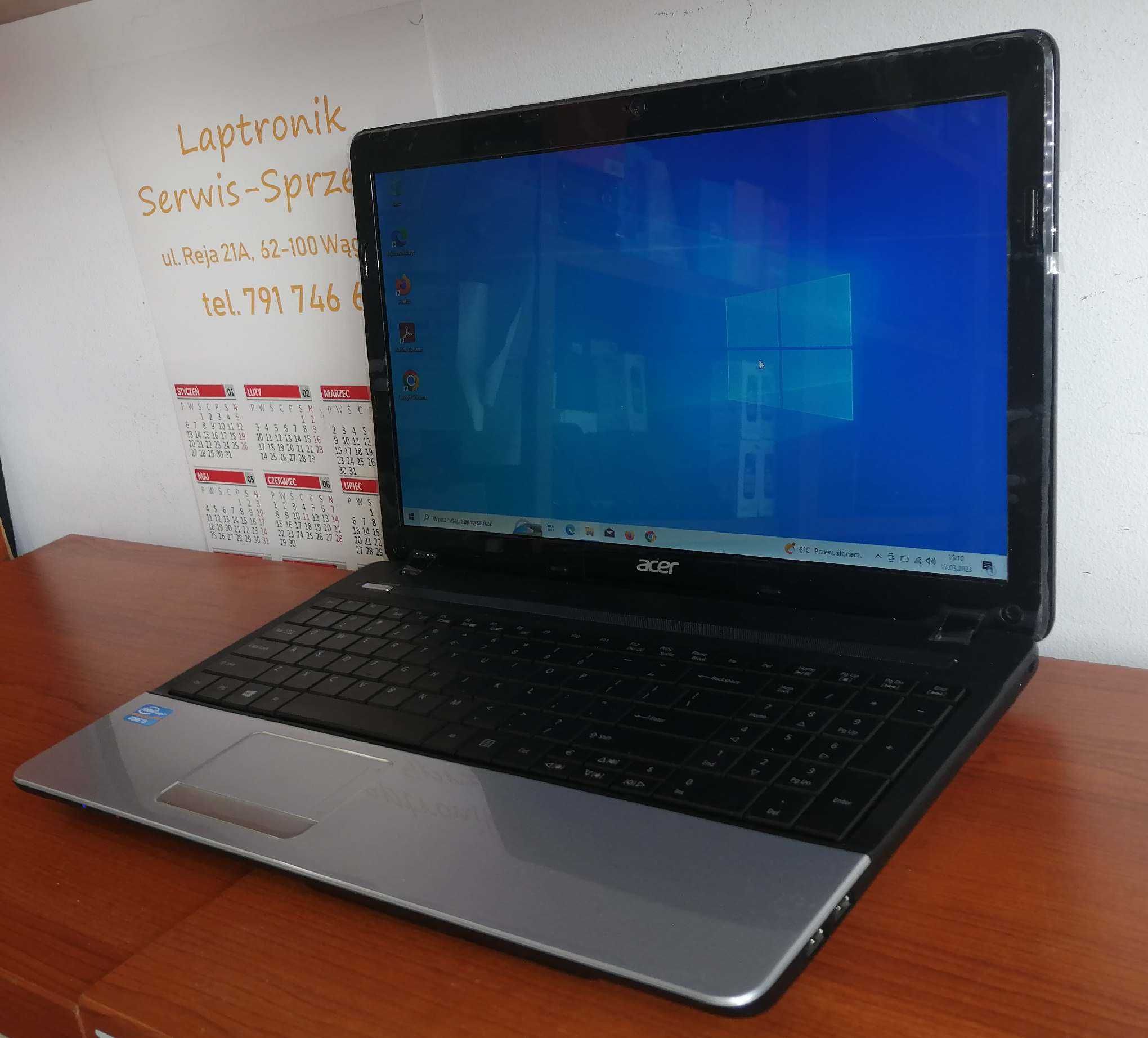 Laptop jak NOWY Acer Aspire  i5 2,60-3,20GHz 8GB SSD 256 15,6 GW-12m