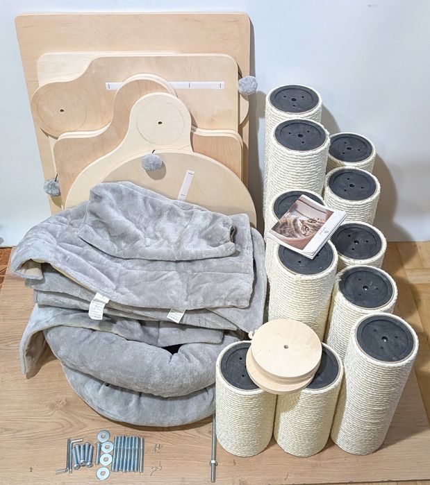 Natural Paradise Drapak Dla Kota 2W1 Amaryllis Jasnoszary NAJWIĘKSZY