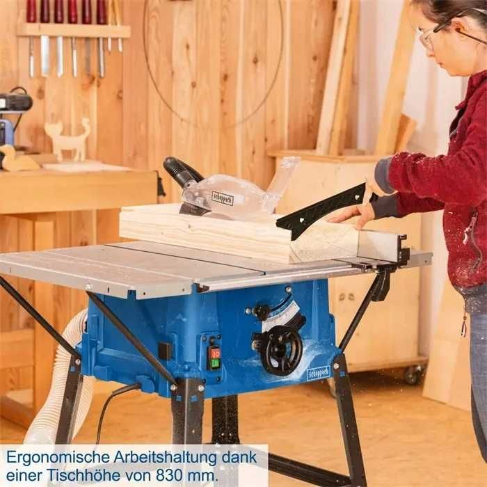 Pilarka piła stołowa HS100S scheppach krajzega z podstawą