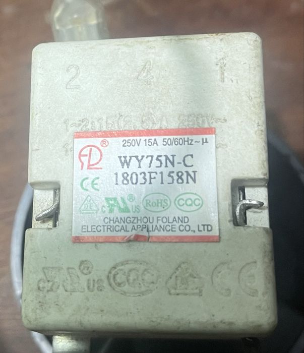 термостат від проточного бойлера WY75N-C 1803F158N