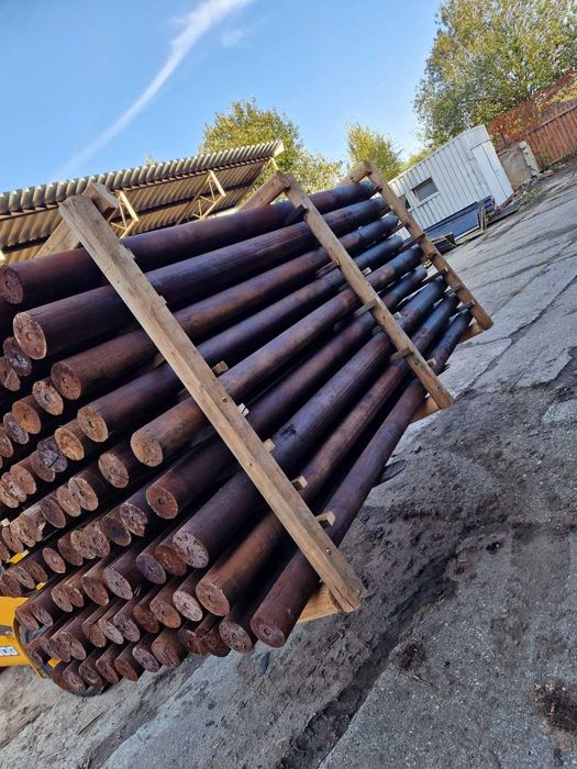 Słupki ogrodzeniowe Drewniane Ostrzone PALISADA Kołki Okolniki Stemple