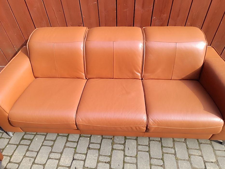 Sofa skórzana,sofy skórzane, komplet wypoczynkowy,że skóry transport