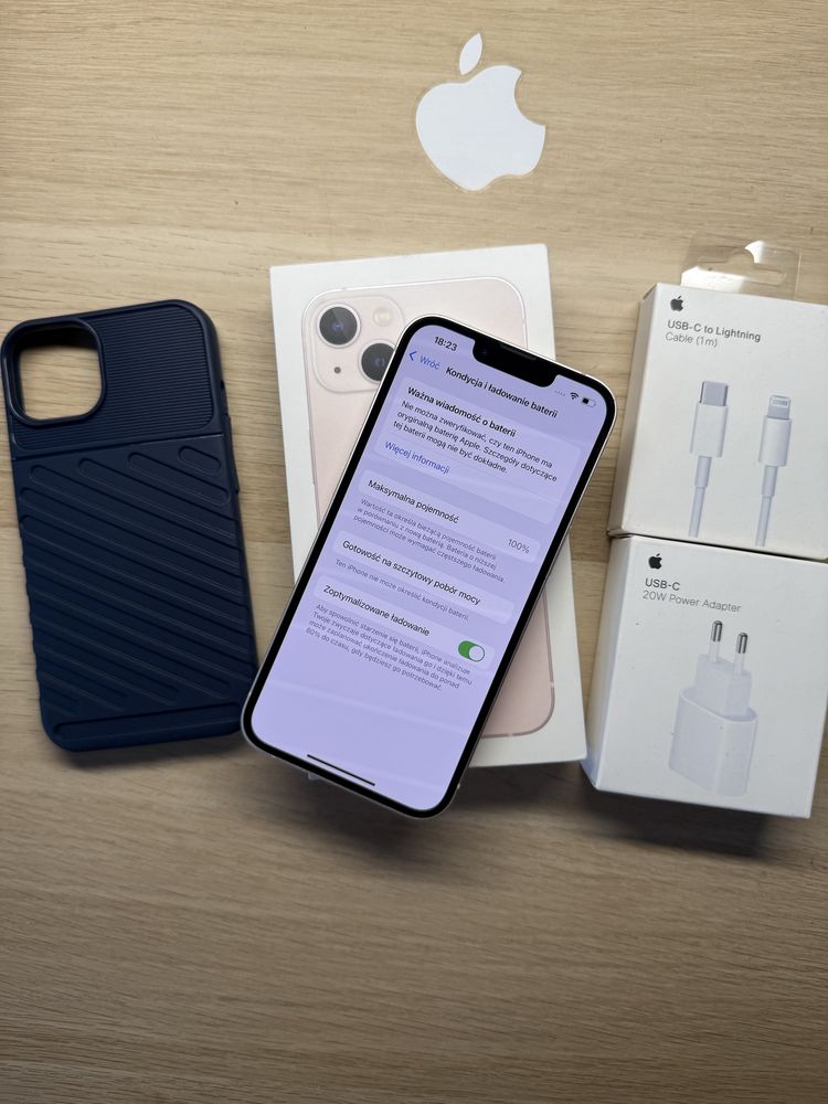 iPhone 13 128gb różowy bateria 100% komplet