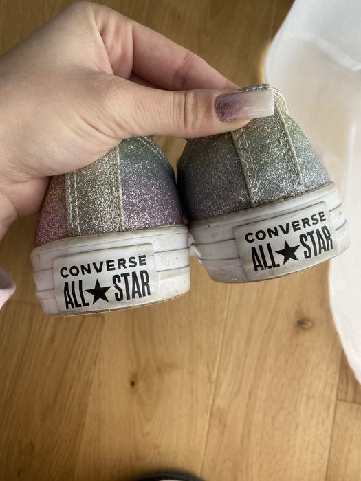 Buty converse brokatowe