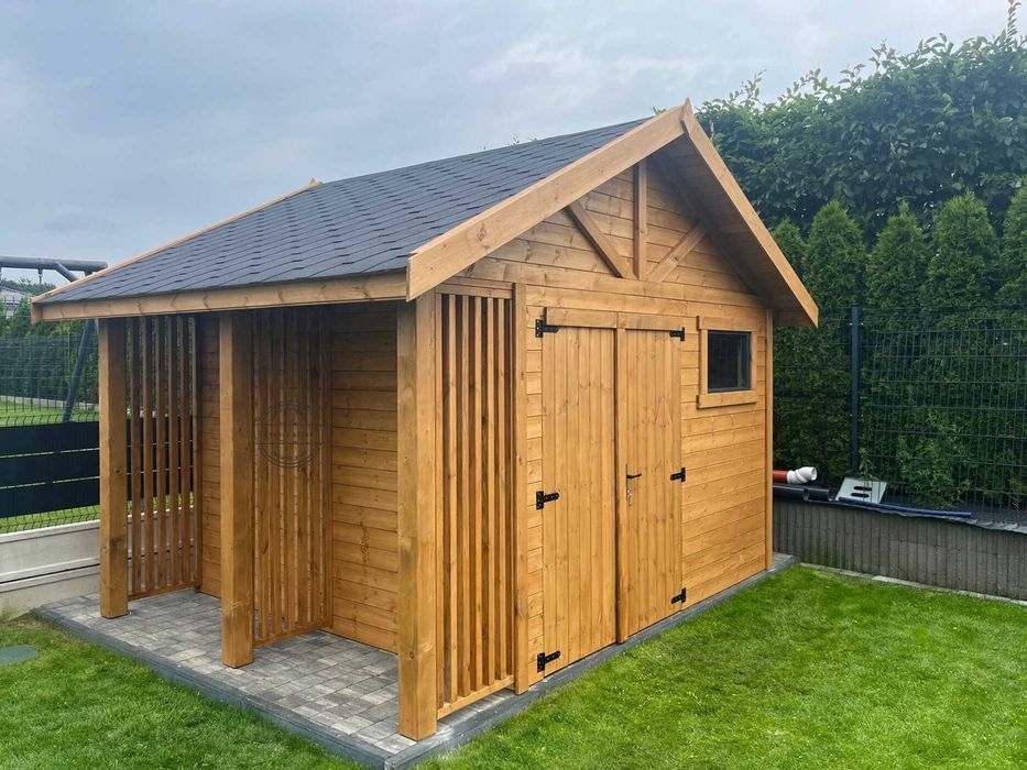 Drewniany domek ogrodowy LOGAN 5x4 - Krótki czas realizacji!