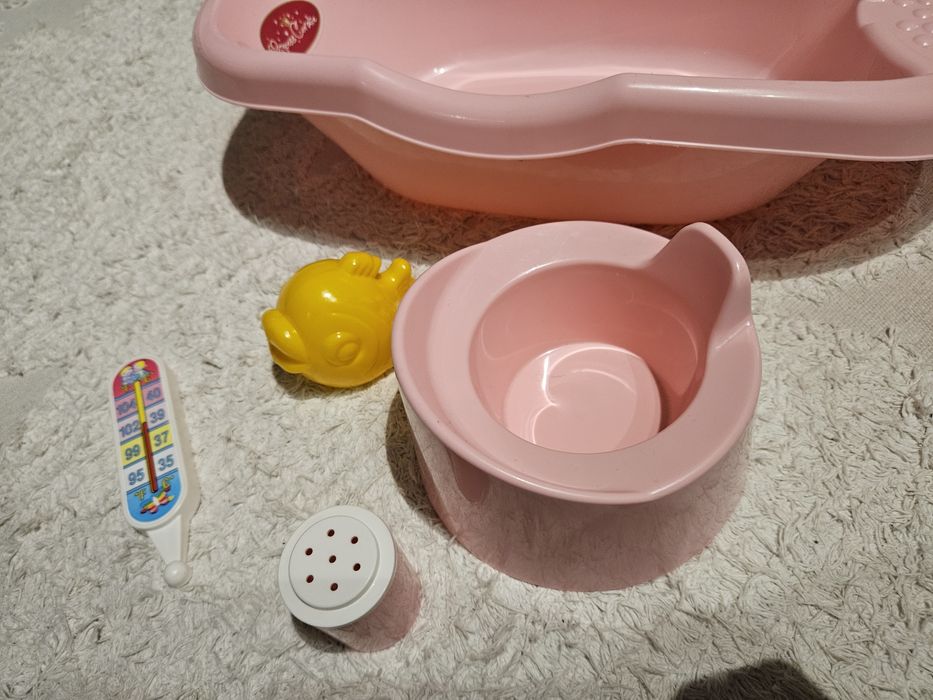 Zestaw do kąpieli dla lalki wanienka nocnik