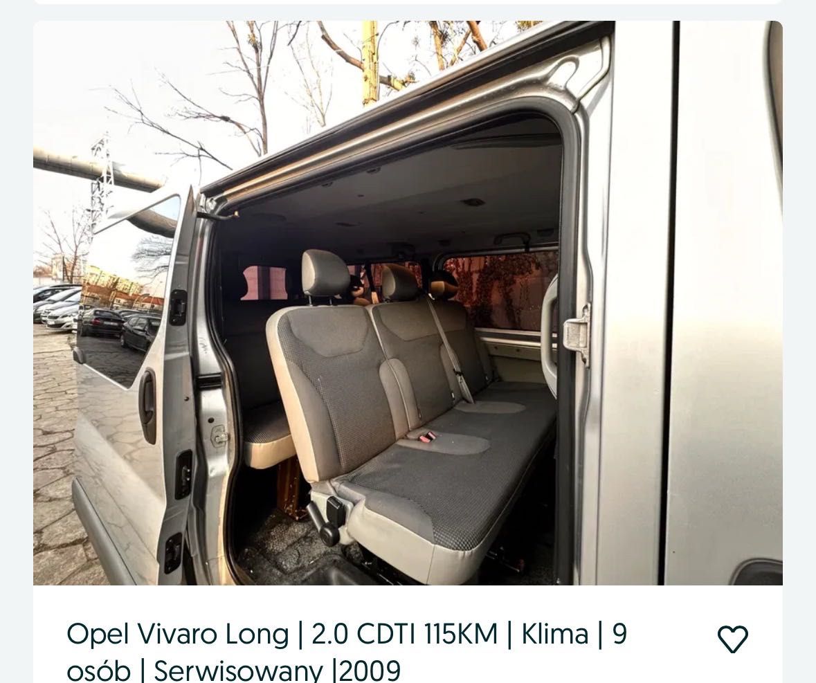Sprzedam samochód Opel Vivaro Long