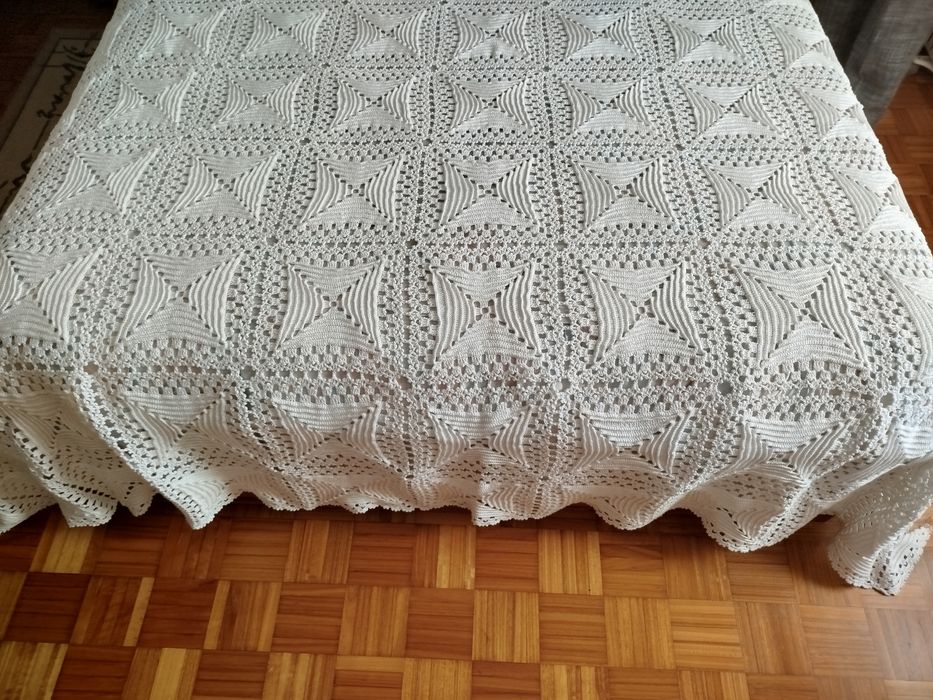 Colcha em crochê
