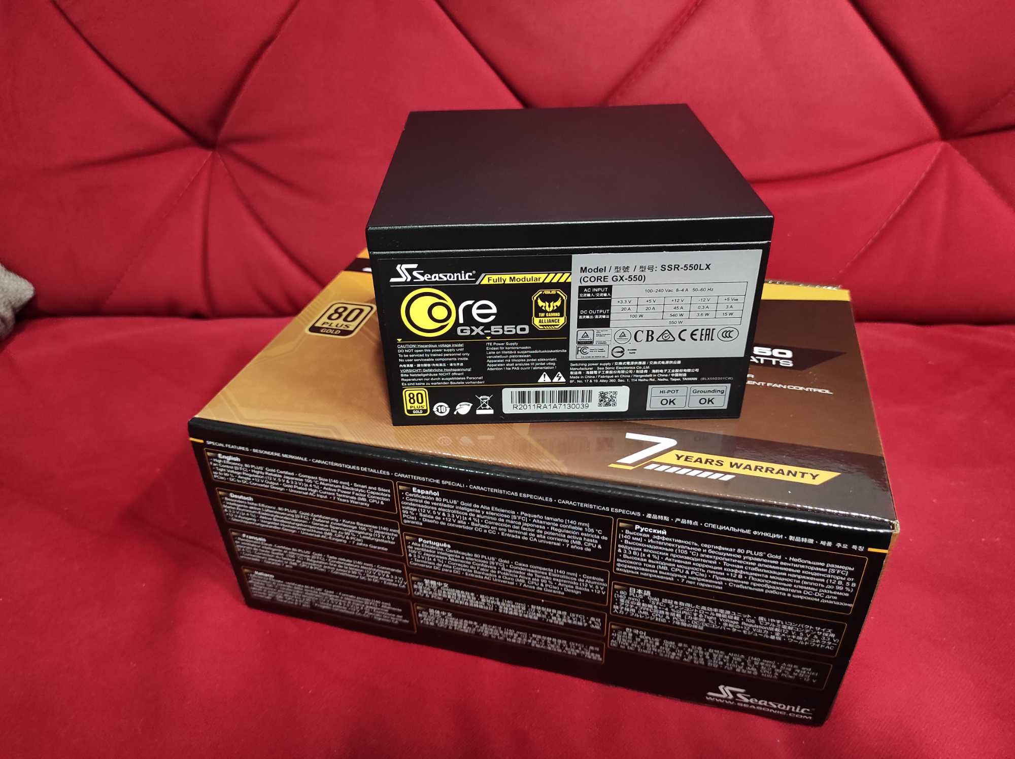 Блок живлення SeaSonic CORE GX-550 Gold