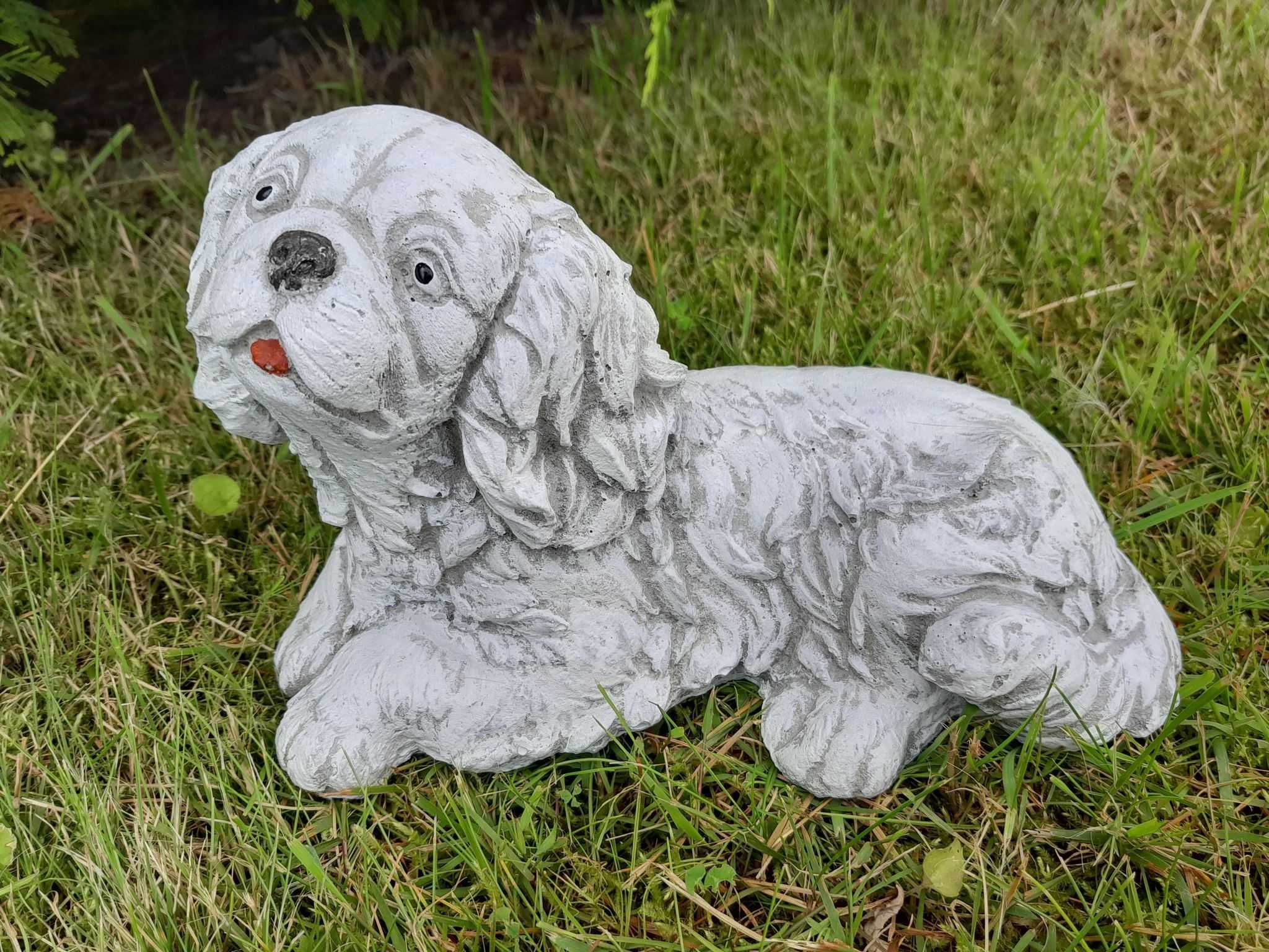 Ozdoba betonowa Piesek Pies Figurka Dom Ogród