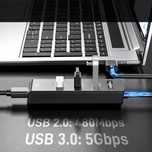 Hub Usb-c Rozdzielacz Usb 3.0 2.0 Rozgałęźnik Typ C 4 Porty Adapter