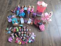 Lalki Barbie i LOL meble zabawki