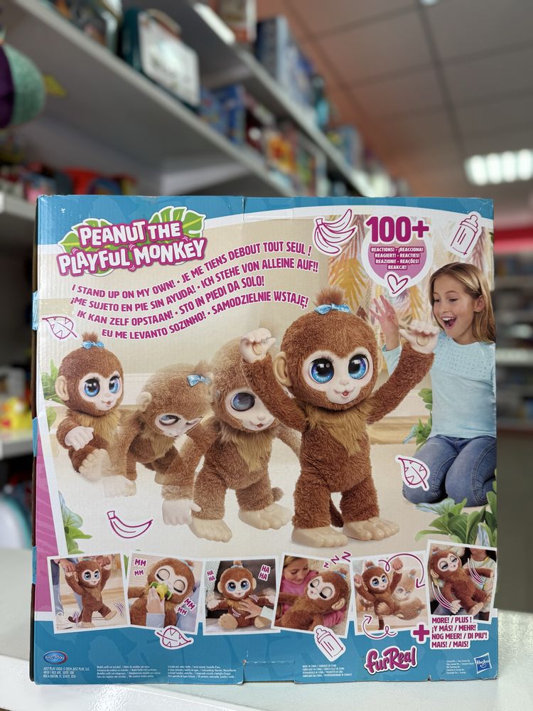 Інтерактивна іграшка FurReal Friends Грайлива мавпочка Арахіс 38 см