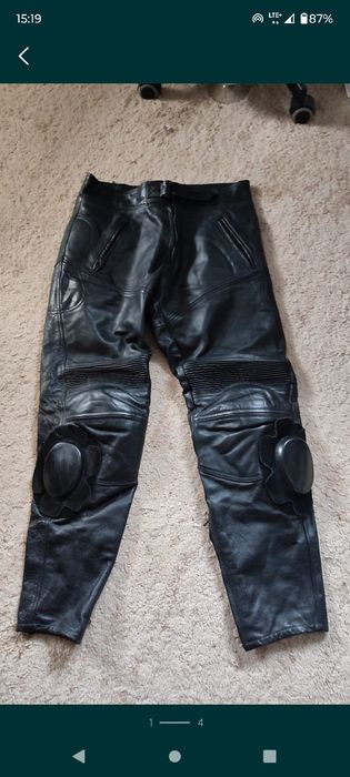 Spodnie skórzane rozmiar M damskie