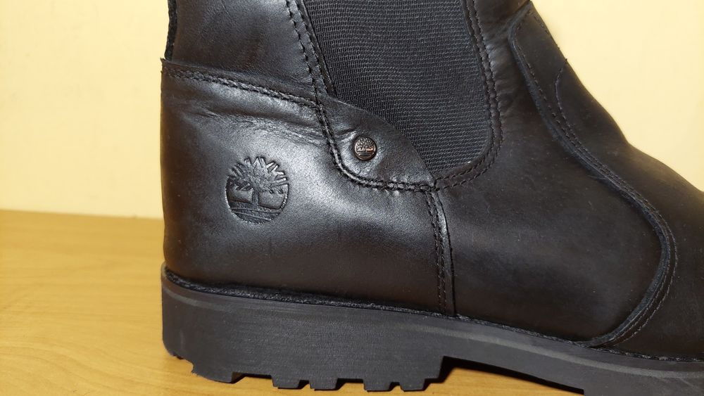 Круті шкіряні фірмові черевики Timberland