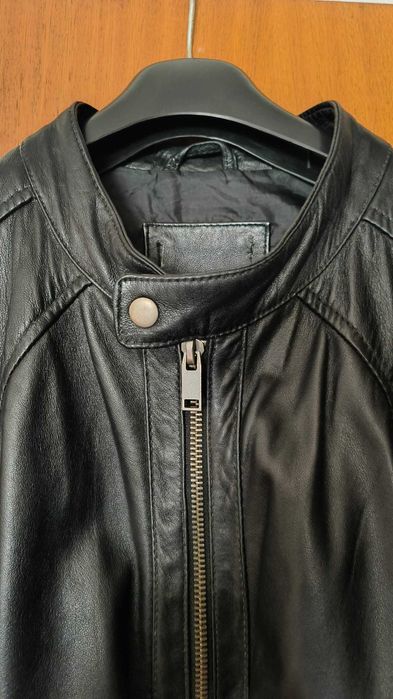 Blusão de cabedal verdadeiro