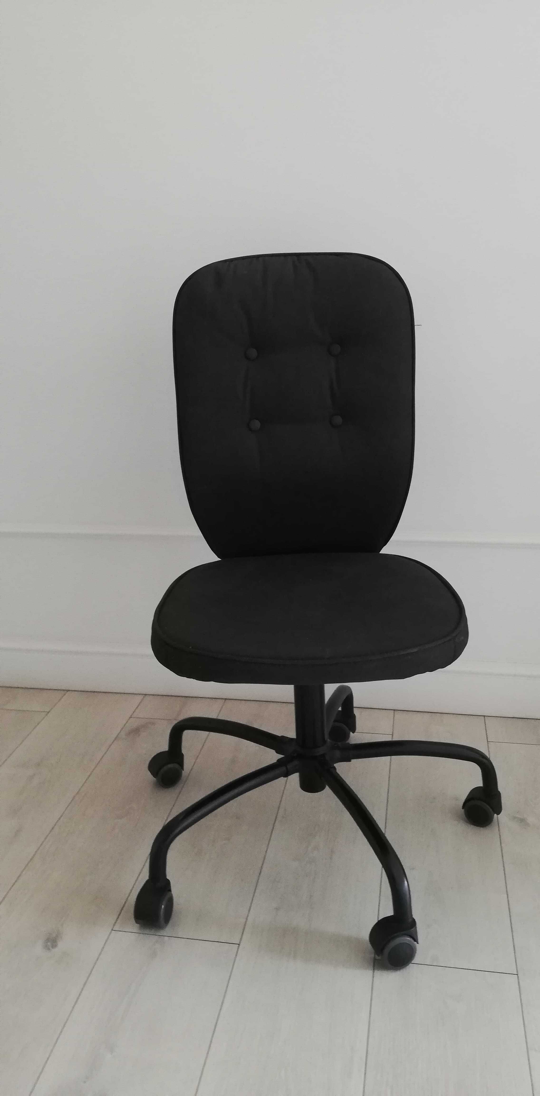 Krzesło biurowe, czarne, regulowana wysokość i oparcie IKEA