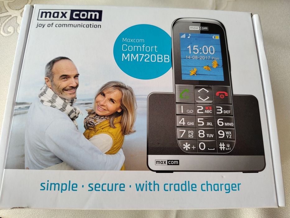 Telefon Maxcom Comfort MM720BB dla seniora nowy