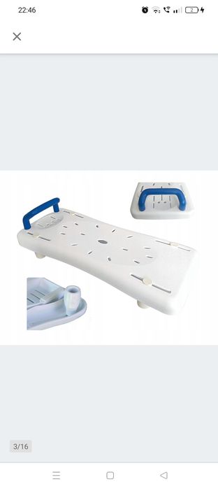 Vitea Care ławka wannowa regulowana dla starszych i niepełnosprawnych